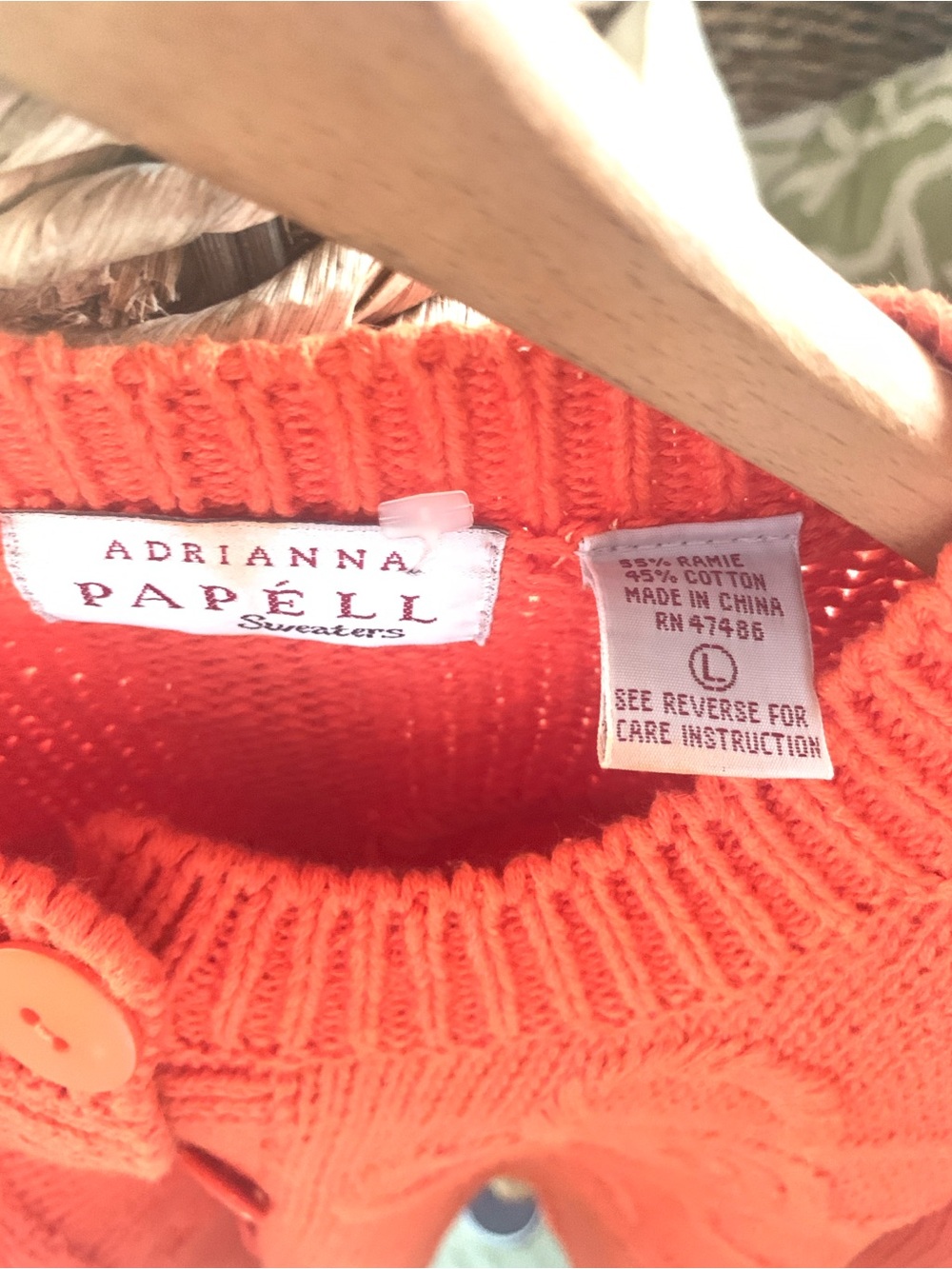 Adrianna Papell Floral Button Cardigan - Picture 2 of 3